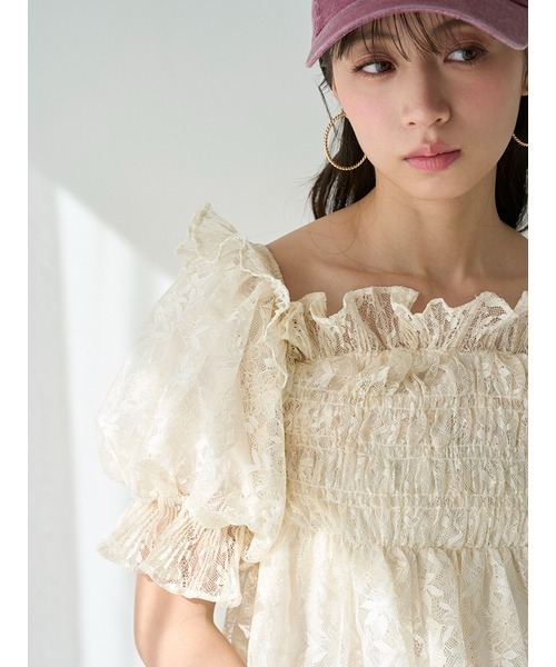 snidel Sustainable ギャザーオフショルブラウス SNIDEL｜Sustainableギャザーオフショルブラウス | Rakuten