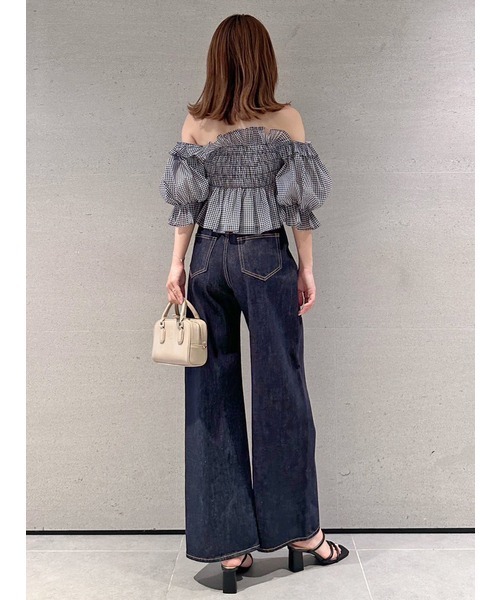 セール】Sustainableギャザーオフショルブラウス（シャツ