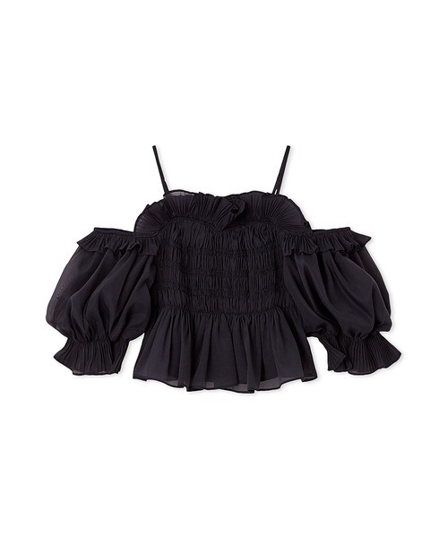 セール】Sustainableギャザーオフショルブラウス（シャツ