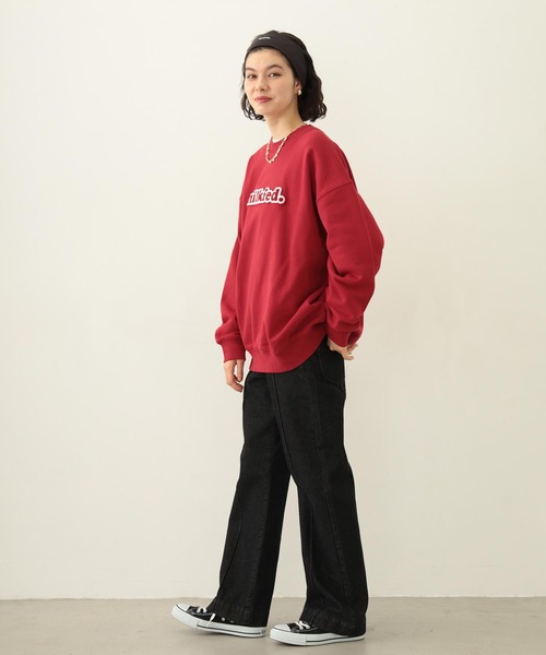 MILKFED.(ミルクフェド)の「COOPER LOGO WIDE CREW SWEAT TOP(スウェット・レディース・レッド/オートミール/チャコール・M/L)」の11枚目の写真