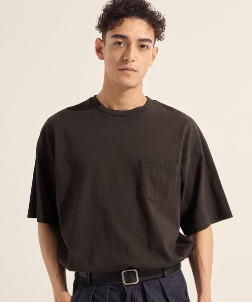 ヘビーウエイトポケット付きロングBig Tシャツ（Tシャツ