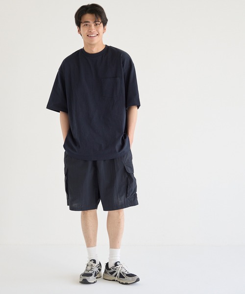 coca(coca)(コカ)の「ヘビーウエイトポケット付きロングBig Tシャツ(Tシャツ/カットソー・メンズ・ブラック/ホワイト/ブラウン/ネイビー・M/L/XL)」の14枚目の写真