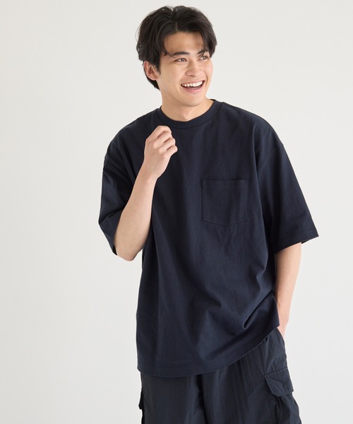 coca(coca)(コカ)の「ヘビーウエイトポケット付きロングBig Tシャツ(Tシャツ/カットソー・メンズ・ブラック/ホワイト/ブラウン/ネイビー・M/L/XL)」の15枚目の写真