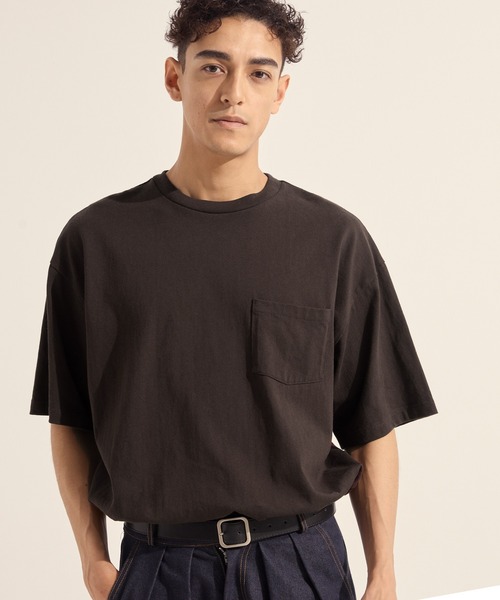 ヘビーウエイトポケット付きロングBig Tシャツ（Tシャツ/カットソー