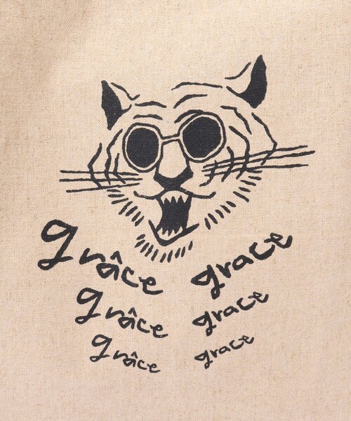 grace grace （グラスグラス）の「【grace grace/グラスグラス】グラスケリネンサブバッグL（トートバッグ・レディース・ブラック系その他・FREE）」の15枚目の写真