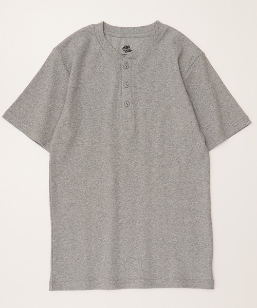 JEMORGAN(ジェーイーモーガン)の「【JEMORGAN / ジェーイーモーガン】テレコ半袖ヘンリーネックTシャツ(Tシャツ/カットソー・メンズ・杢グレー/ホワイト/ブラック・M/L/XL)」の8枚目の写真