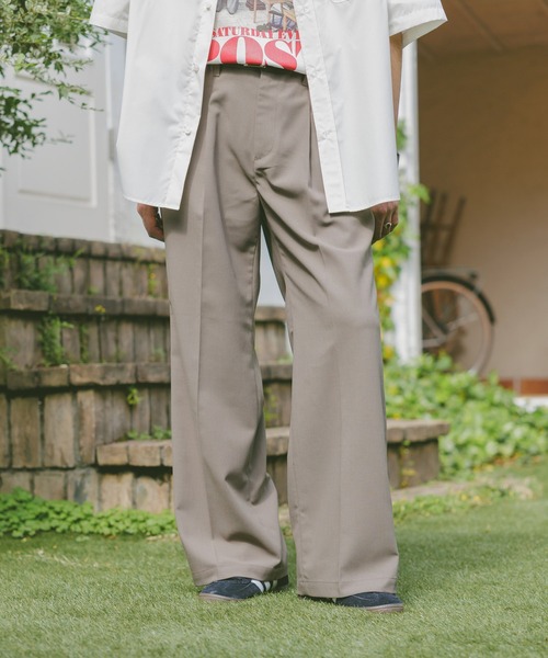 RAGEBLUE（レイジブルー）の「TRストレッチ/ワイドフレアスラックス（スラックス・メンズ・ブラック/ベージュ・LARGE/MEDIUM/SMALL）」の8枚目の写真