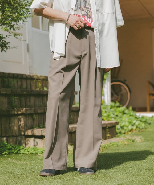 RAGEBLUE（レイジブルー）の「TRストレッチ/ワイドフレアスラックス（スラックス・メンズ・ブラック/ベージュ・LARGE/MEDIUM/SMALL）」の7枚目の写真