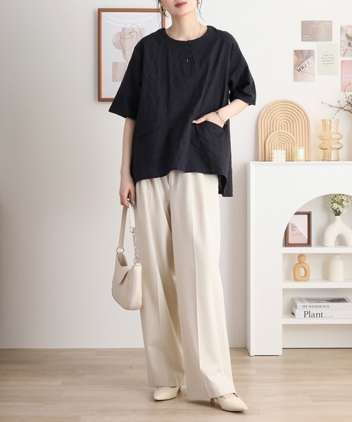 CESSORIEレモン柄 長袖ブラウス M miniministore ブラウス シャツ チェック柄シャツ 長袖
