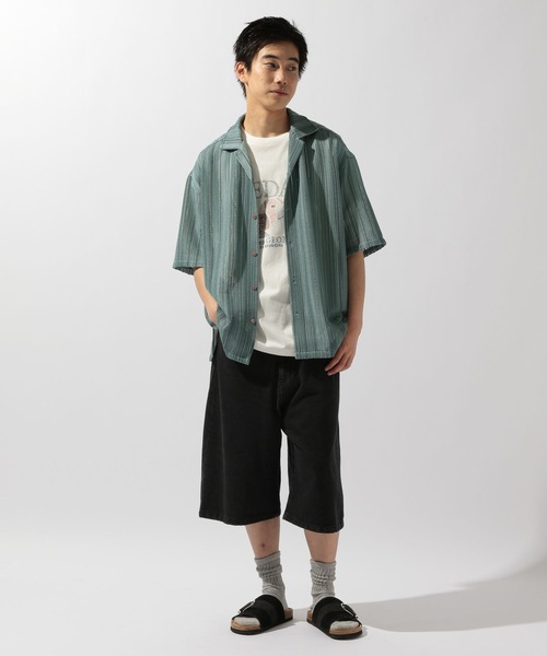 セール】無地透かし柄シャツ（シャツ/ブラウス）｜niko and