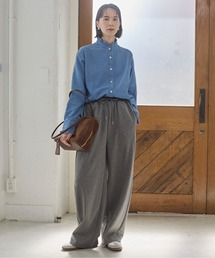 ANGIE | ポンチ カーブ コクーン スウェット イージー パンツ(スウェットパンツ)