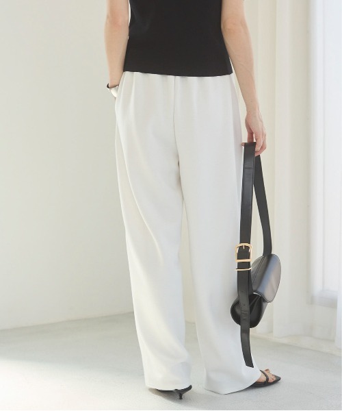 ANGIE（アンジー）の「ポンチ カーブ コクーン スウェット イージー パンツ（スウェットパンツ・レディース・オフホワイト/杢グレー/ブラック・FREE）」の20枚目の写真