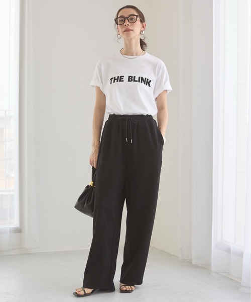 ANGIE（アンジー）の「ポンチ カーブ コクーン スウェット イージー パンツ（スウェットパンツ・レディース・オフホワイト/杢グレー/ブラック・FREE）」の6枚目の写真