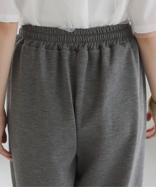 ANGIE（アンジー）の「ポンチ カーブ コクーン スウェット イージー パンツ（スウェットパンツ・レディース・オフホワイト/杢グレー/ブラック・FREE）」の9枚目の写真
