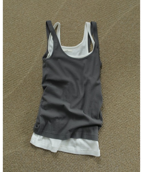 アンヌーク　anuke Sheer Layered Tanktop トップス ànuke online store（アンヌーク） / Sheer Layered