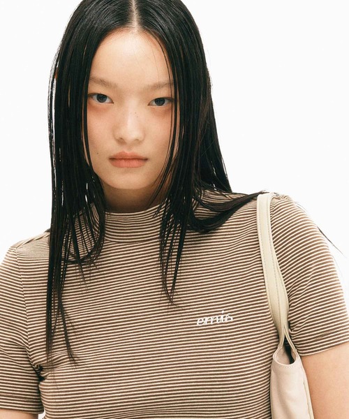 Tシャツ・カットソー EMIS STRIPE T SHIRT 5BJH705 WOMENS) STRIPE T-SHIRT（Tシャツ/カットソー）｜EMIS（イミス