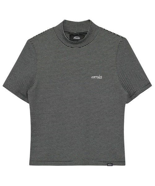 EMIS（イミス）の「(WOMENS) STRIPE T-SHIRT（Tシャツ/カットソー・レディース・ブラック/ブラウン/ピンク・FREE）」の10枚目の写真
