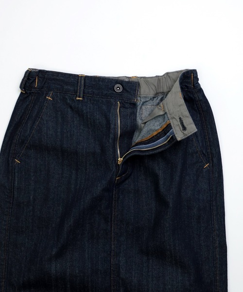 D.M.G.（ドミンゴ）の「[D.M.G / ディーエムジー] 10ozムラ糸デニム アーモンドスカート（デニムスカート・レディース・ワンウォッシュ・M/S）」の22枚目の写真