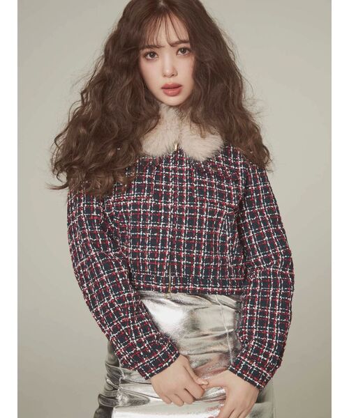 CALNAMUR（カルナムール）の「２ＷＡＹクラシカルツイードティペットＪＫ（ノーカラージャケット・レディース・その他/その他2・FREE）」の3枚目の写真