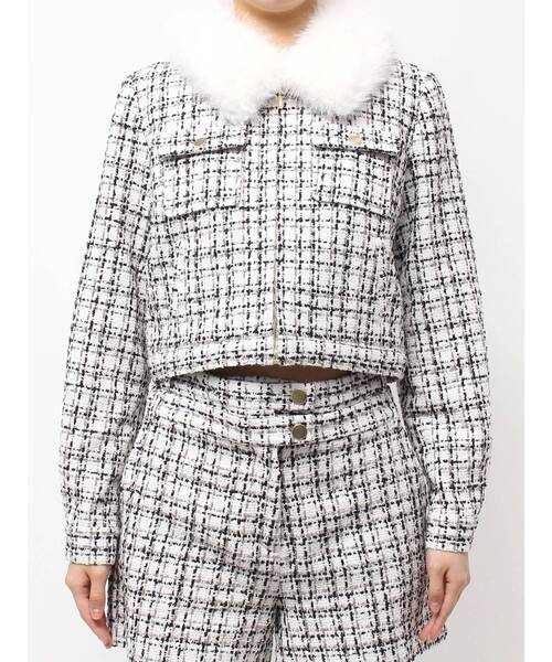 CALNAMUR（カルナムール）の「２ＷＡＹクラシカルツイードティペットＪＫ（ノーカラージャケット・レディース・その他/その他2・FREE）」の15枚目の写真