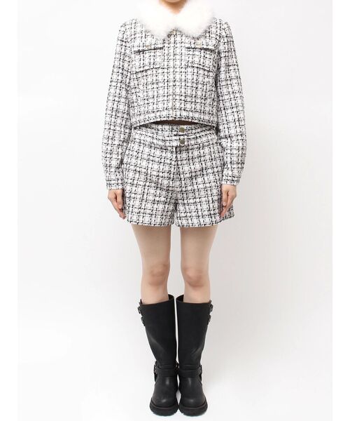 CALNAMUR（カルナムール）の「２ＷＡＹクラシカルツイードティペットＪＫ（ノーカラージャケット・レディース・その他/その他2・FREE）」の4枚目の写真