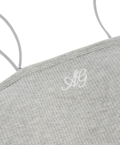 ANAP GｉRL（アナップガール）の「刺繍 キャミソール パッド入り【キッズお揃い】（キャミソール・キッズ・グレー/ブラック/ホワイト/レッド・M/S/XS）」の14枚目の写真