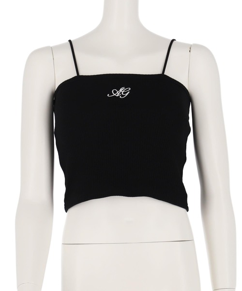 ANAP GｉRL（アナップガール）の「刺繍 キャミソール パッド入り【キッズお揃い】（キャミソール・キッズ・グレー/ブラック/ホワイト/レッド・M/S/XS）」の20枚目の写真