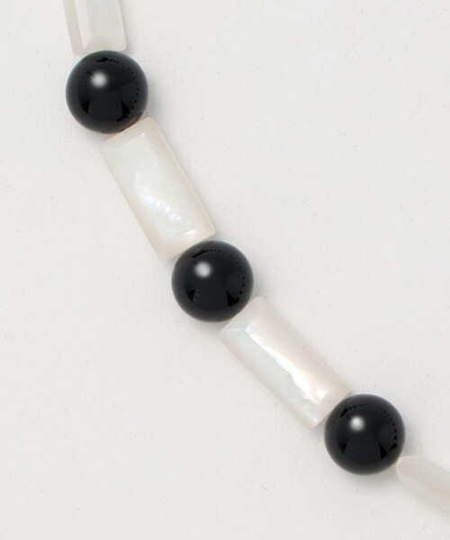 IRIS47（イリスフォーセブン）の「＜IRIS 47＞MERMAID ONYX ネックレス（ネックレス・レディース・シルバー・FREE）」の4枚目の写真