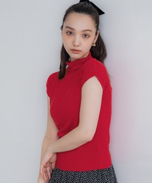 テレコリブハイネックTシャツ