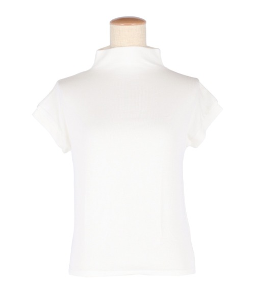 coca(coca)(コカ)の「テレコリブハイネックTシャツ(Tシャツ/カットソー・レディース・ホワイト/レッド/チャコール/ブラック・M/L/S)」の9枚目の写真