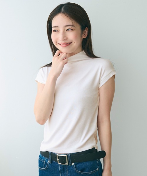 tシャツ シアーテレコリブカットソー レディース 楽天市場】カットソー Tシャツ トップス リブカットソー 長袖