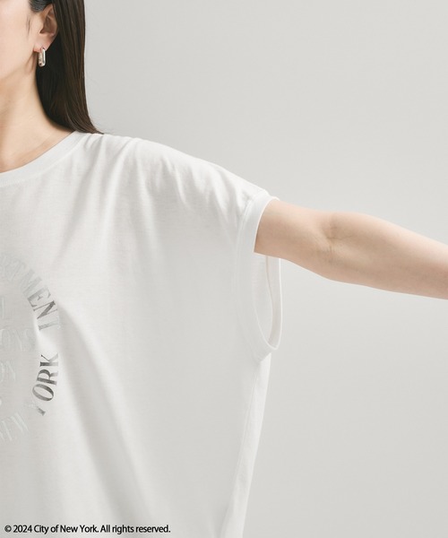 GOOD ROCK SPEED(グッドロックスピード)の「【GOOD ROCK SPEED】NYC / Foil Print Tee(Tシャツ/カットソー・レディース・シルバー/ゴールド・FREE)」の10枚目の写真
