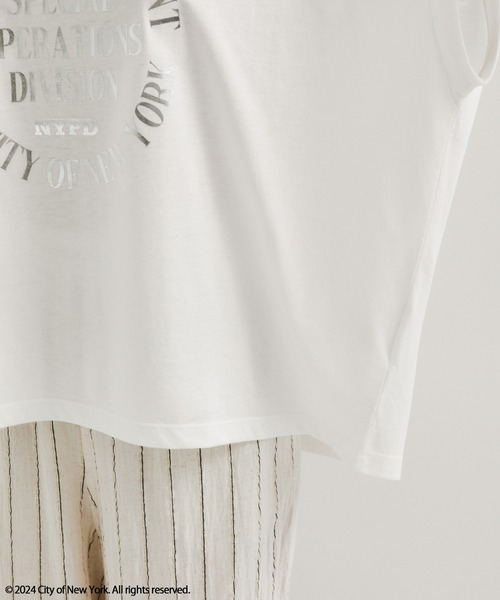 GOOD ROCK SPEED(グッドロックスピード)の「【GOOD ROCK SPEED】NYC / Foil Print Tee(Tシャツ/カットソー・レディース・シルバー/ゴールド・FREE)」の11枚目の写真