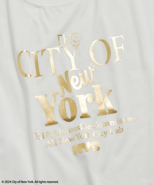 GOOD ROCK SPEED(グッドロックスピード)の「【GOOD ROCK SPEED】NYC / Foil Print Tee(Tシャツ/カットソー・レディース・シルバー/ゴールド・FREE)」の13枚目の写真