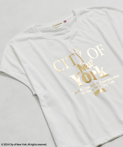 GOOD ROCK SPEED(グッドロックスピード)の「【GOOD ROCK SPEED】NYC / Foil Print Tee(Tシャツ/カットソー・レディース・シルバー/ゴールド・FREE)」の14枚目の写真