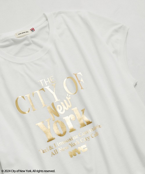 GOOD ROCK SPEED（グッドロックスピード）の「【GOOD ROCK SPEED】NYC / Foil Print Tee（Tシャツ/カットソー・レディース・シルバー/ゴールド・FREE）」の19枚目の写真
