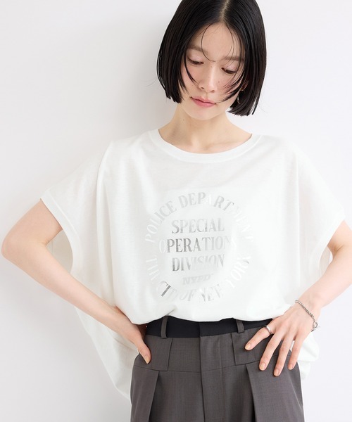 GOOD ROCK SPEED（グッドロックスピード）の「【GOOD ROCK SPEED】NYC / Foil Print Tee（Tシャツ/カットソー・レディース・シルバー/ゴールド・FREE）」の17枚目の写真