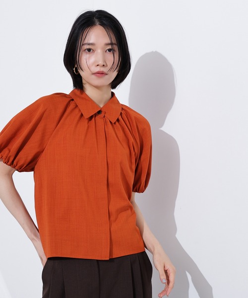 ブラウス シャツ 「ZOZO限定」バルーンノースリーブシャツ レディース セール】バルーンスリーブノースリブラウス（シャツ/ブラウス
