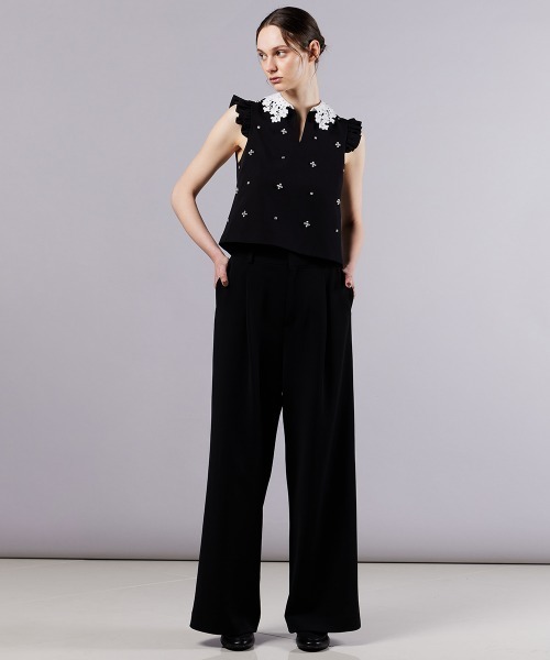 Sov.（ソブ）の「ダンボールニットパンツ（その他パンツ・レディース・ブラック/ベージュ・36/38）」の9枚目の写真