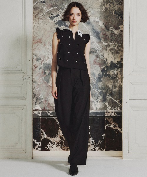 Sov.（ソブ）の「ダンボールニットパンツ（その他パンツ・レディース・ブラック/ベージュ・36/38）」の10枚目の写真