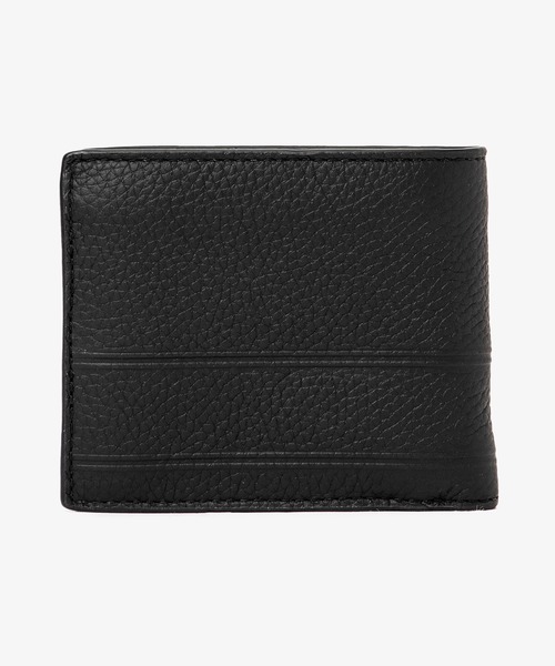 HUDSON ビルフォールド ウィズ コインポケット財布 HUDSON ペブルレザー ビルフォールド ウォレット ウィズ コイン