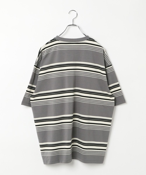 AMERICAN RAG CIE（アメリカンラグシー）の「【AMERICAN RAG CIE】シックボーダーTシャツ（ユニセックス）（その他トップス・レディース・ネイビー/ボルドー/グレー・MEDIUM/LARGE）」の7枚目の写真