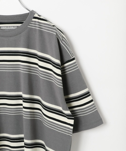 AMERICAN RAG CIE（アメリカンラグシー）の「【AMERICAN RAG CIE】シックボーダーTシャツ（ユニセックス）（その他トップス・レディース・ネイビー/ボルドー/グレー・MEDIUM/LARGE）」の9枚目の写真