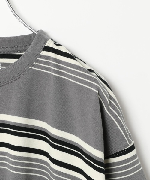 AMERICAN RAG CIE（アメリカンラグシー）の「【AMERICAN RAG CIE】シックボーダーTシャツ（ユニセックス）（その他トップス・レディース・ネイビー/ボルドー/グレー・MEDIUM/LARGE）」の10枚目の写真