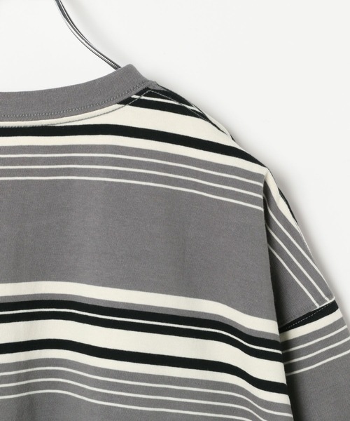 AMERICAN RAG CIE（アメリカンラグシー）の「【AMERICAN RAG CIE】シックボーダーTシャツ（ユニセックス）（その他トップス・レディース・ネイビー/ボルドー/グレー・MEDIUM/LARGE）」の12枚目の写真