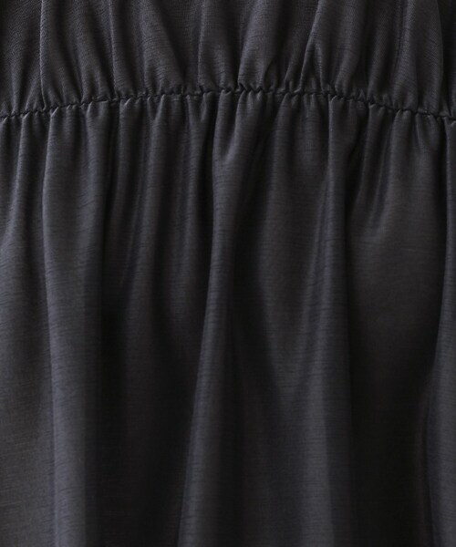 セール】【洗える／体型カバー】シャーリングシアートップス（Tシャツ