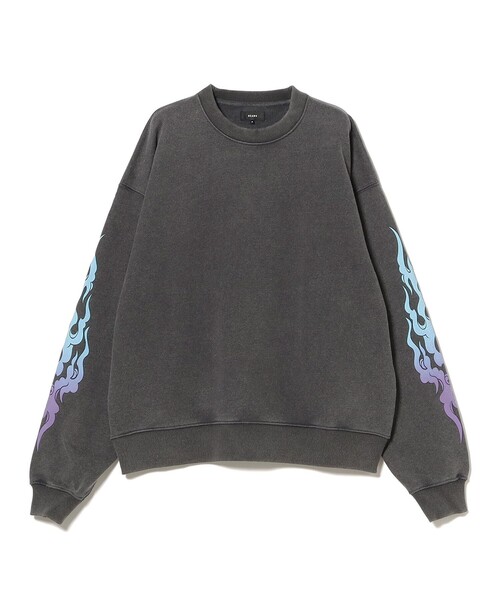 BEAMS（ビームス）の「ワイドショートフィット ファイヤーアーム クルースウェット（スウェット・メンズ・ブラック/ホワイト・S/M/L/XL）」の7枚目の写真