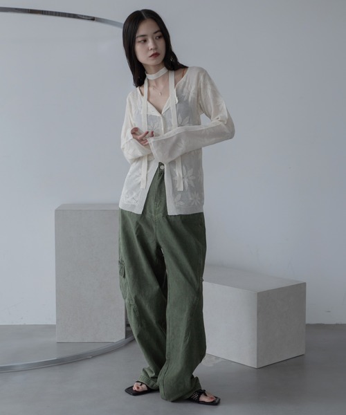 VACANCY(ヴァカンシー)の「ワイドストレートカーゴデニム(カーゴパンツ・レディース・カーキ・SMALL/MEDIUM/LARGE)」の11枚目の写真