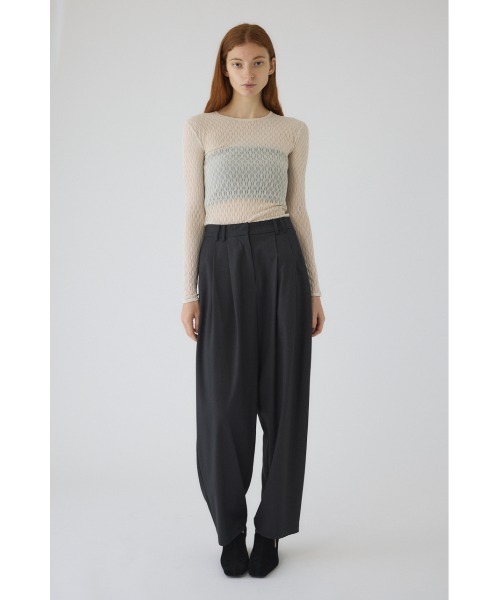 Lace knitting tops レースニッティングトップス（ニット/セーター
