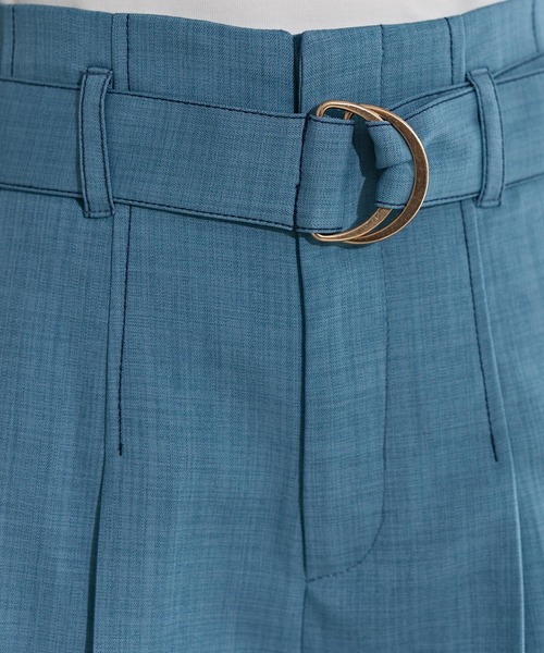 REDYAZEL（レディアゼル）の「配色ステッチハイウエストタックショートパンツ（その他パンツ・レディース・ベージュ/ブルー/グレー・FREE）」の9枚目の写真